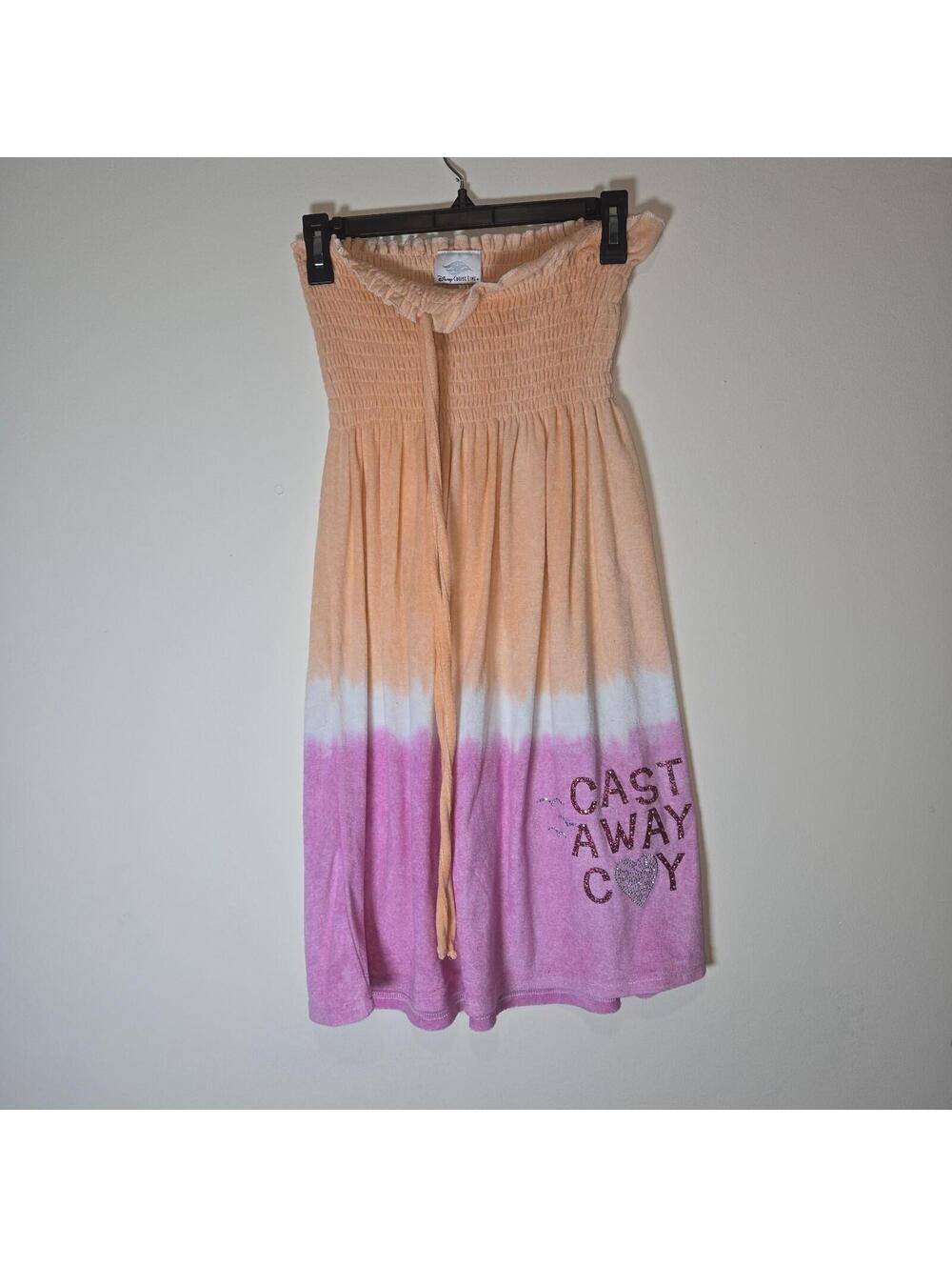 Disney Cruise Line Castaway Cay Mickey Beach Cover Up Dress Womens sz L